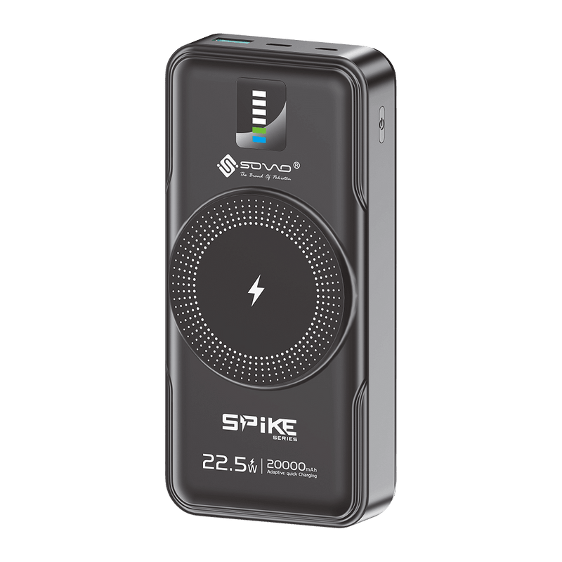 SOVO SPB-627 20000mAh Wireless Power Bank (SPIKE)
